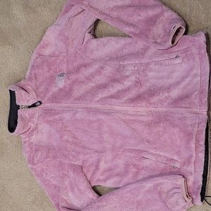 The North Face fuzzy zip up sz Md